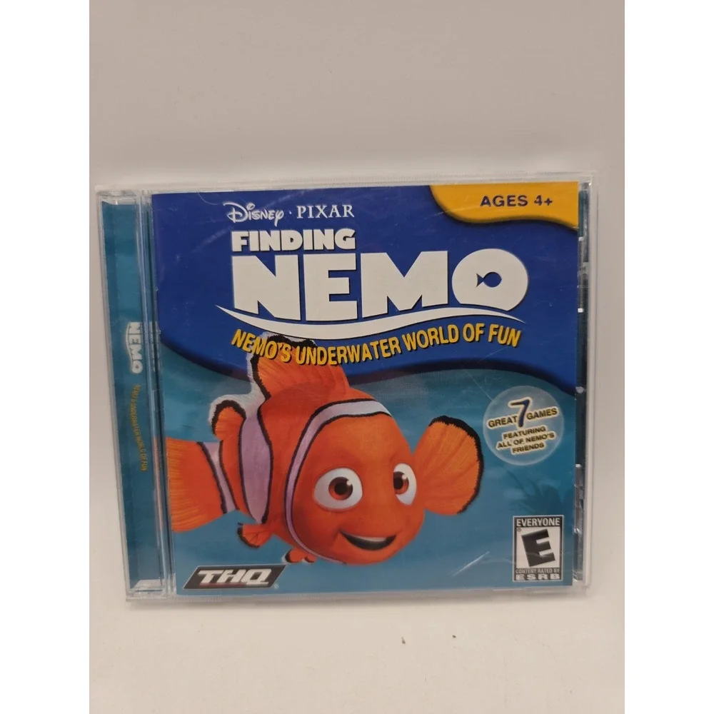 Disney Pixar Finding Nemo Underwater World Of Fun PC Mac CD-ROM 2003 THQ Game